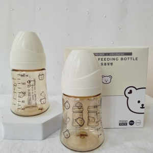 Bình sữa Grosmimi Heartgom Feeding Bottle ( 200ml) gấu trắng
