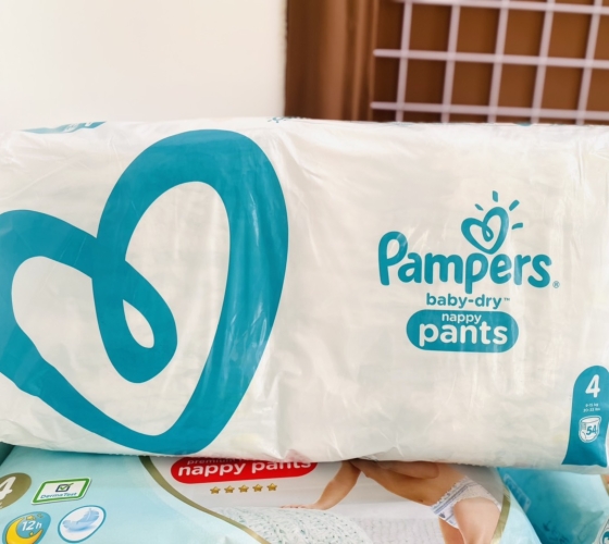 Bỉm Pampers Baby Dry UK quần số 4 (54 miếng)